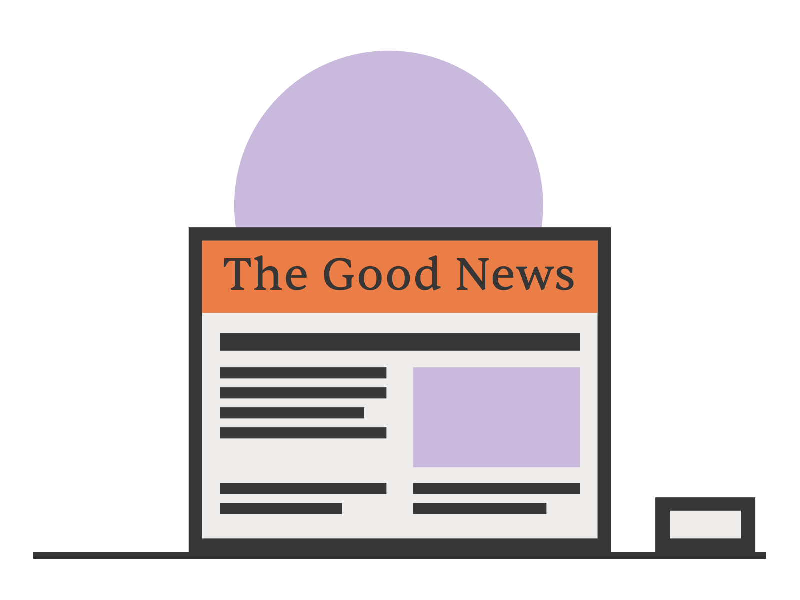 The Good News newspaper illustration