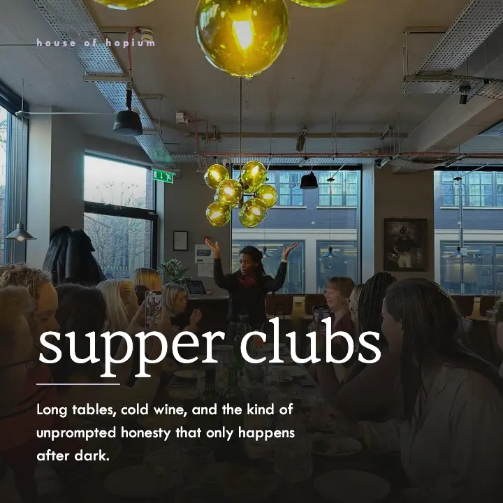 Supper clubs: long tables, cold wine and the kind of unprompted honesty that only happens after dark