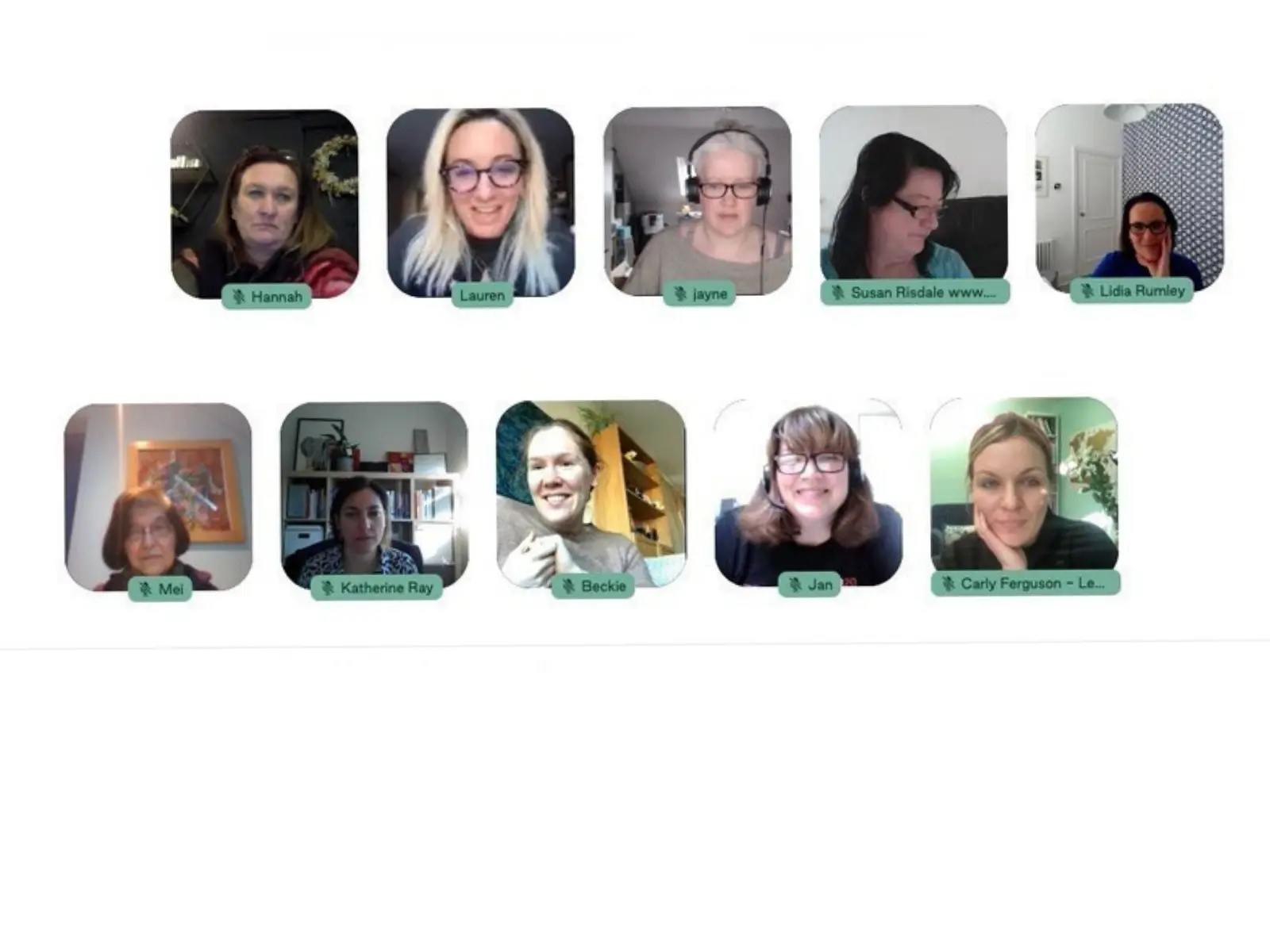 Members of the Inspiration Space community meeting online during lockdown in 2020